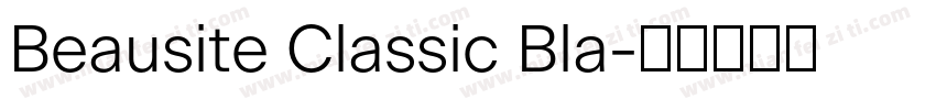 Beausite Classic Bla字体转换